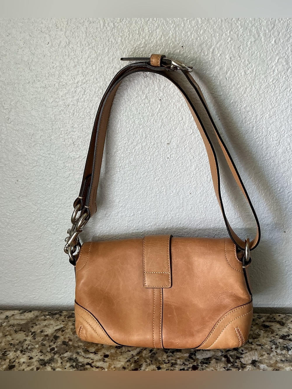 Coach Leather Soho Double Pocket Shoulder Bag - Picture 2 of 9